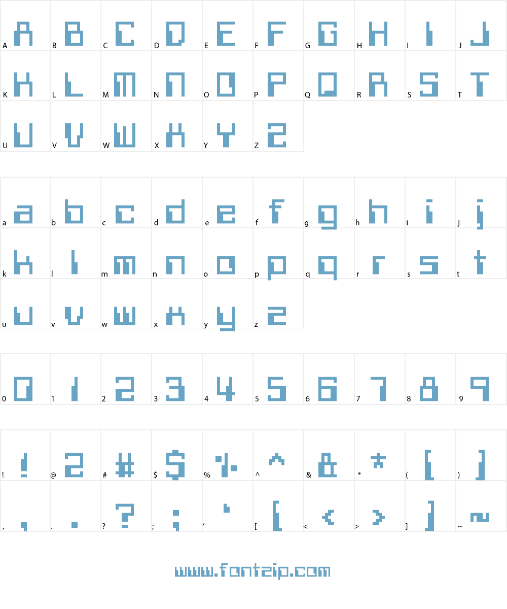 Withheld Data Font Character